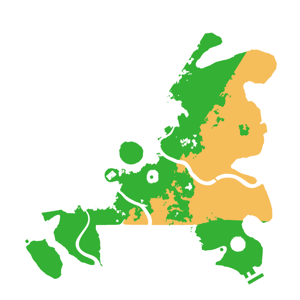 Biome Rust Map: Procedural Map, Size: 3500, Seed: 534886348