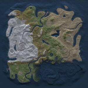 Thumbnail Rust Map: Procedural Map, Size: 4250, Seed: 296414646, 14 Monuments