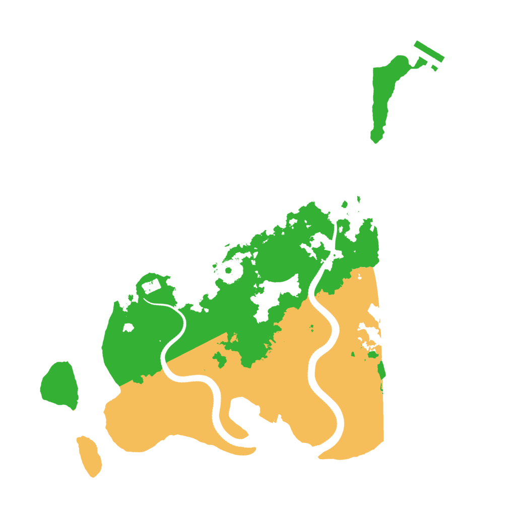 Biome Rust Map: Procedural Map, Size: 3200, Seed: 272788742