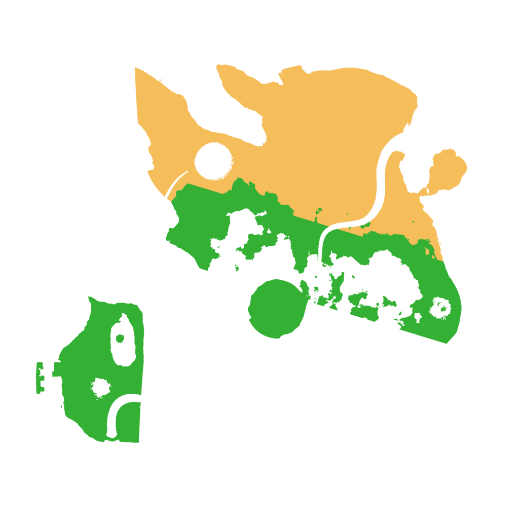 Biome Rust Map: Procedural Map, Size: 2500, Seed: 1833235034