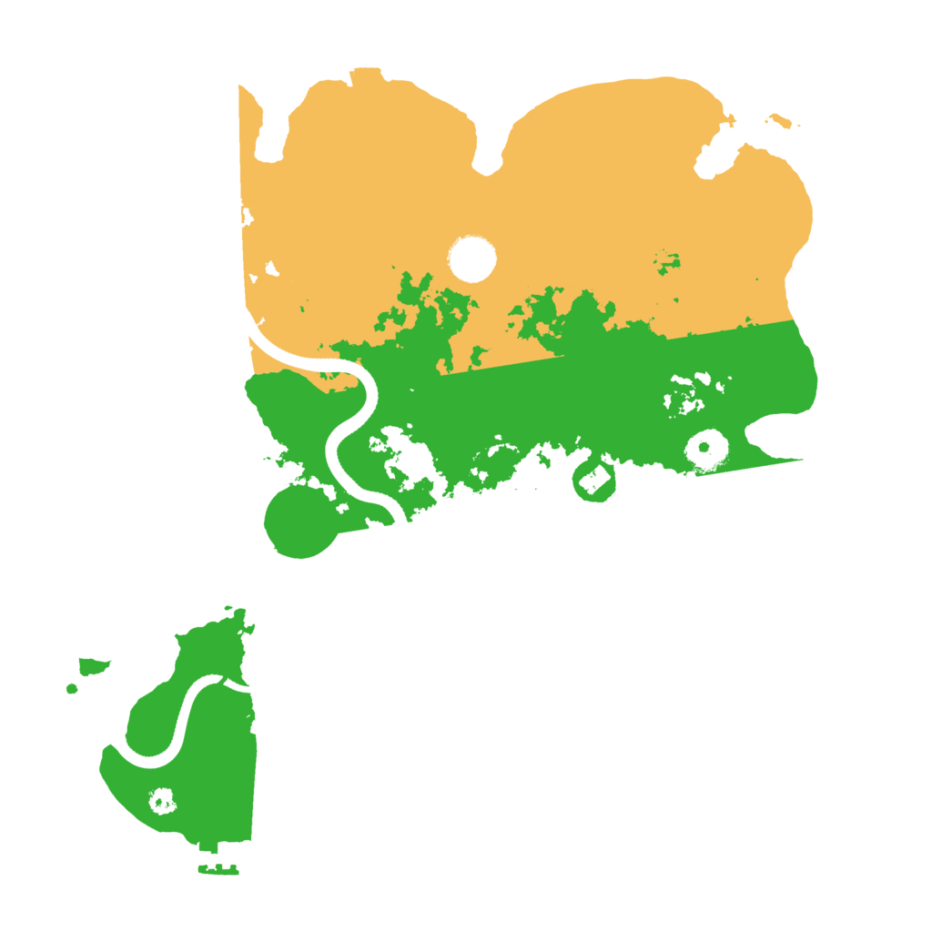 Biome Rust Map: Procedural Map, Size: 3500, Seed: 400248260