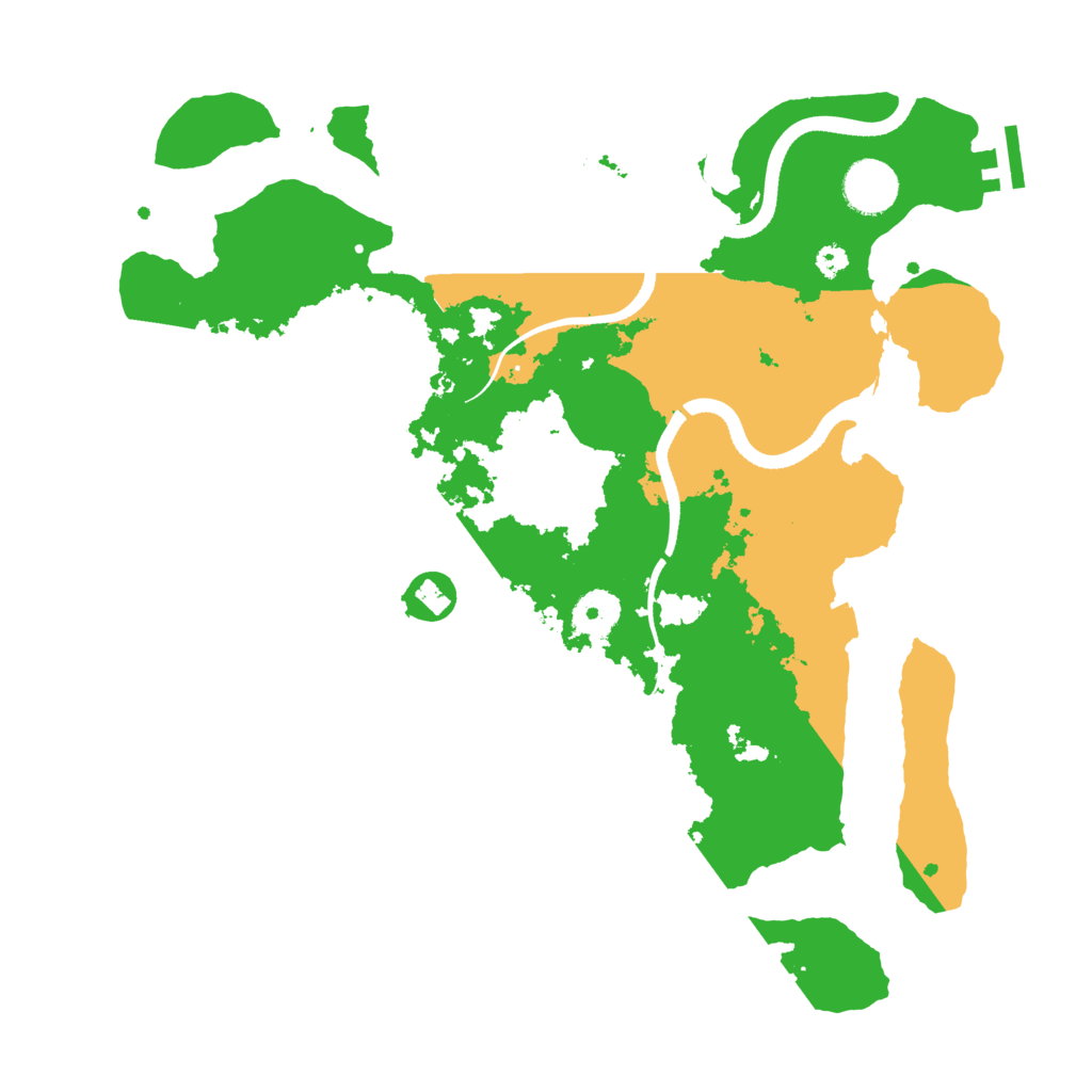 Biome Rust Map: Procedural Map, Size: 3500, Seed: 1635482718