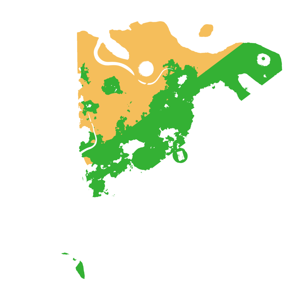 Biome Rust Map: Procedural Map, Size: 3500, Seed: 1167836061