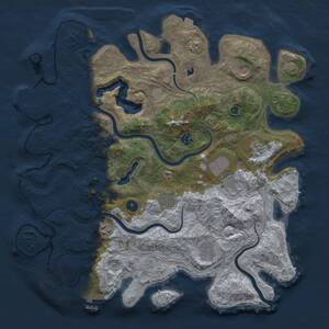 Thumbnail Rust Map: Procedural Map, Size: 4250, Seed: 338959578, 14 Monuments