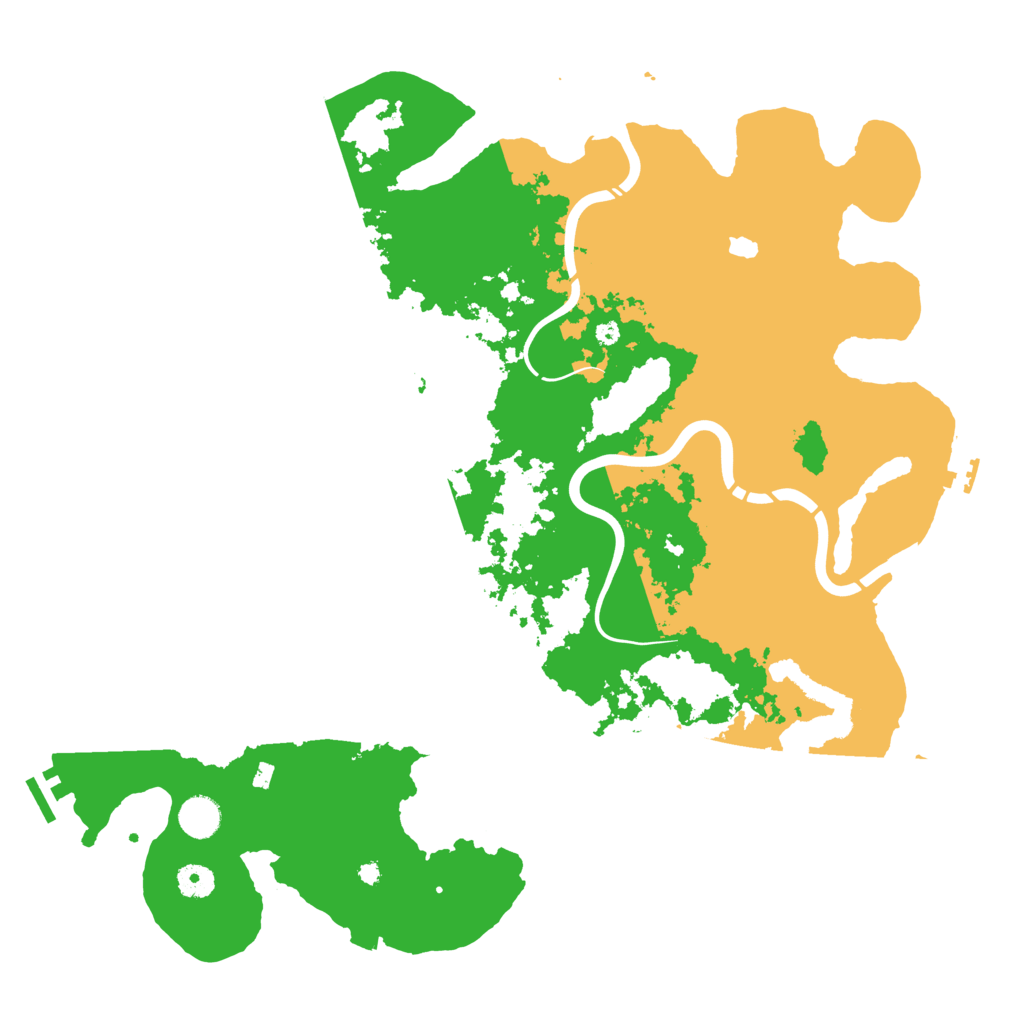 Biome Rust Map: Procedural Map, Size: 4300, Seed: 77851277