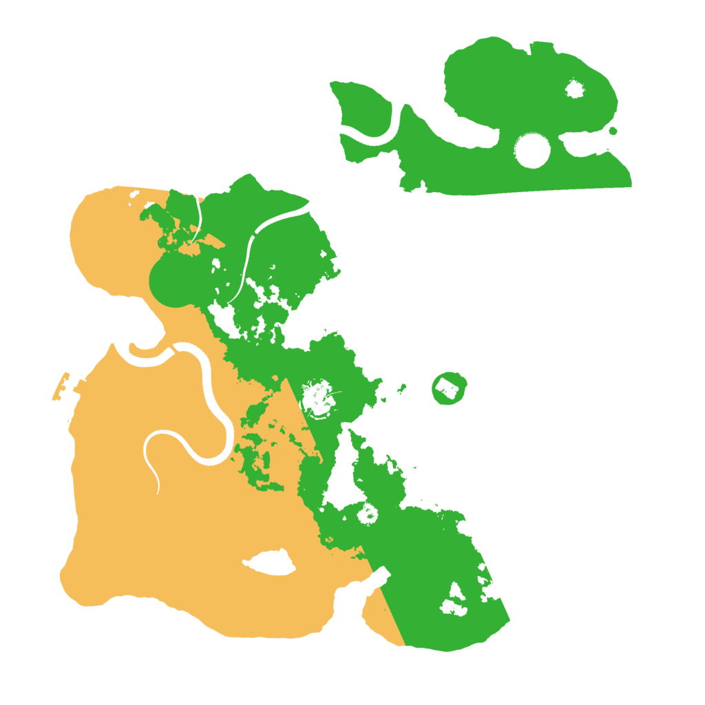 Biome Rust Map: Procedural Map, Size: 3500, Seed: 954170554