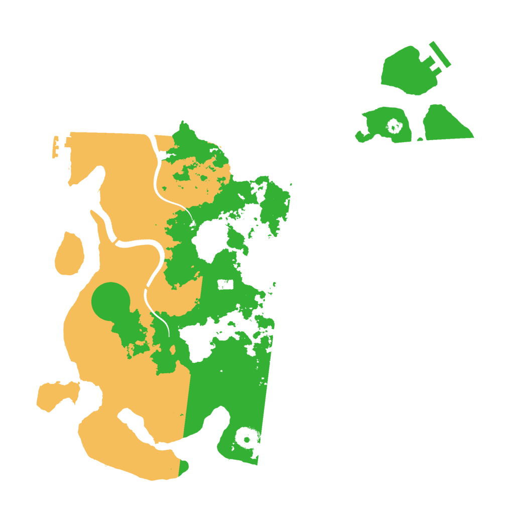 Biome Rust Map: Procedural Map, Size: 3500, Seed: 167499497