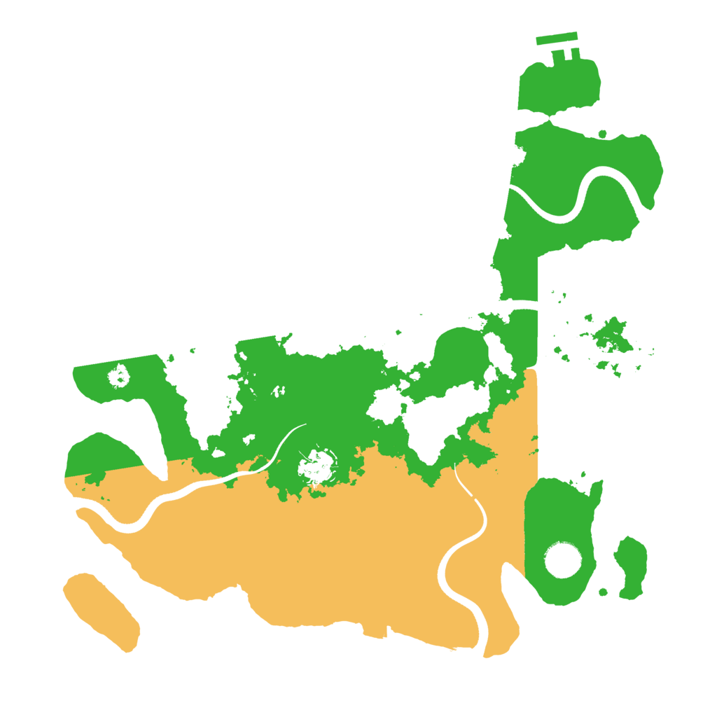 Biome Rust Map: Procedural Map, Size: 3500, Seed: 1025512203