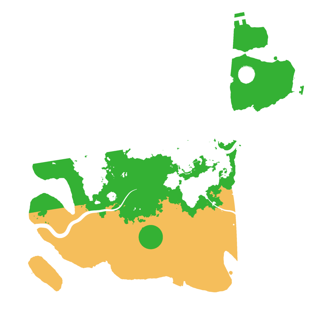 Biome Rust Map: Procedural Map, Size: 3500, Seed: 1025512203