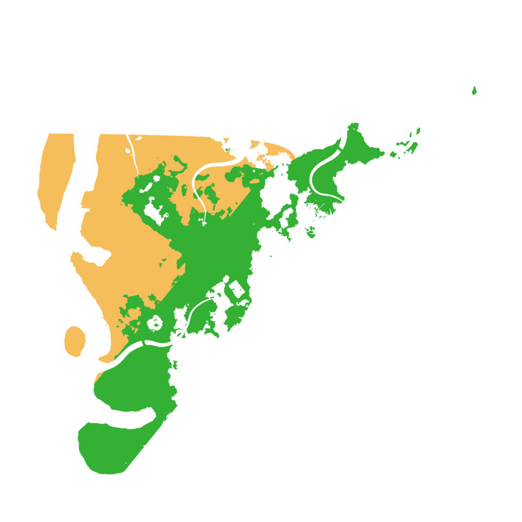 Biome Rust Map: Procedural Map, Size: 3500, Seed: 1181236610