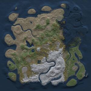 Thumbnail Rust Map: Procedural Map, Size: 4250, Seed: 2021658544, 16 Monuments