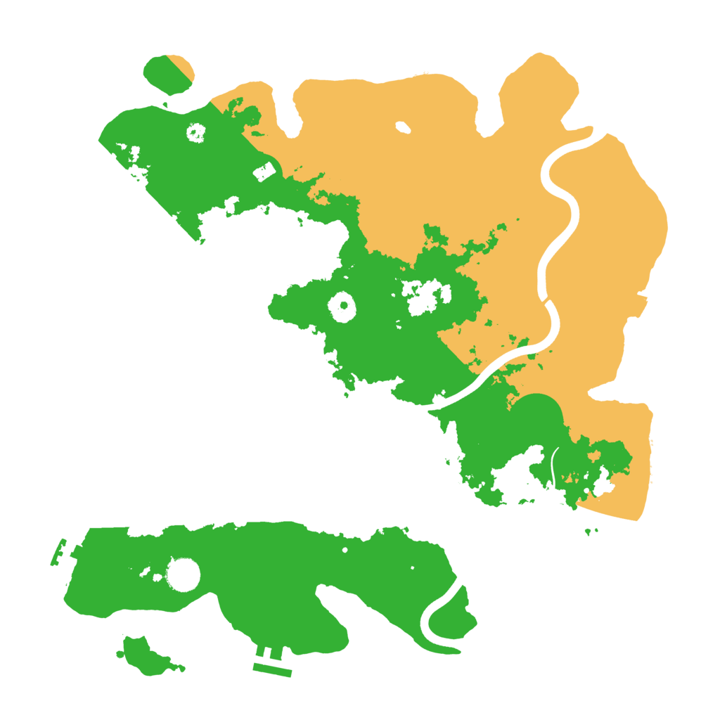 Biome Rust Map: Procedural Map, Size: 3750, Seed: 329391414