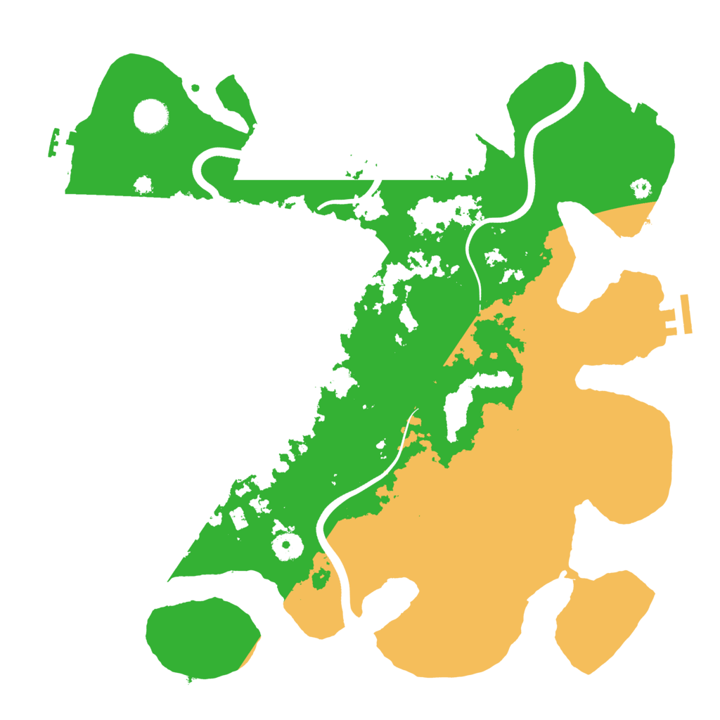 Biome Rust Map: Procedural Map, Size: 3700, Seed: 1650543618