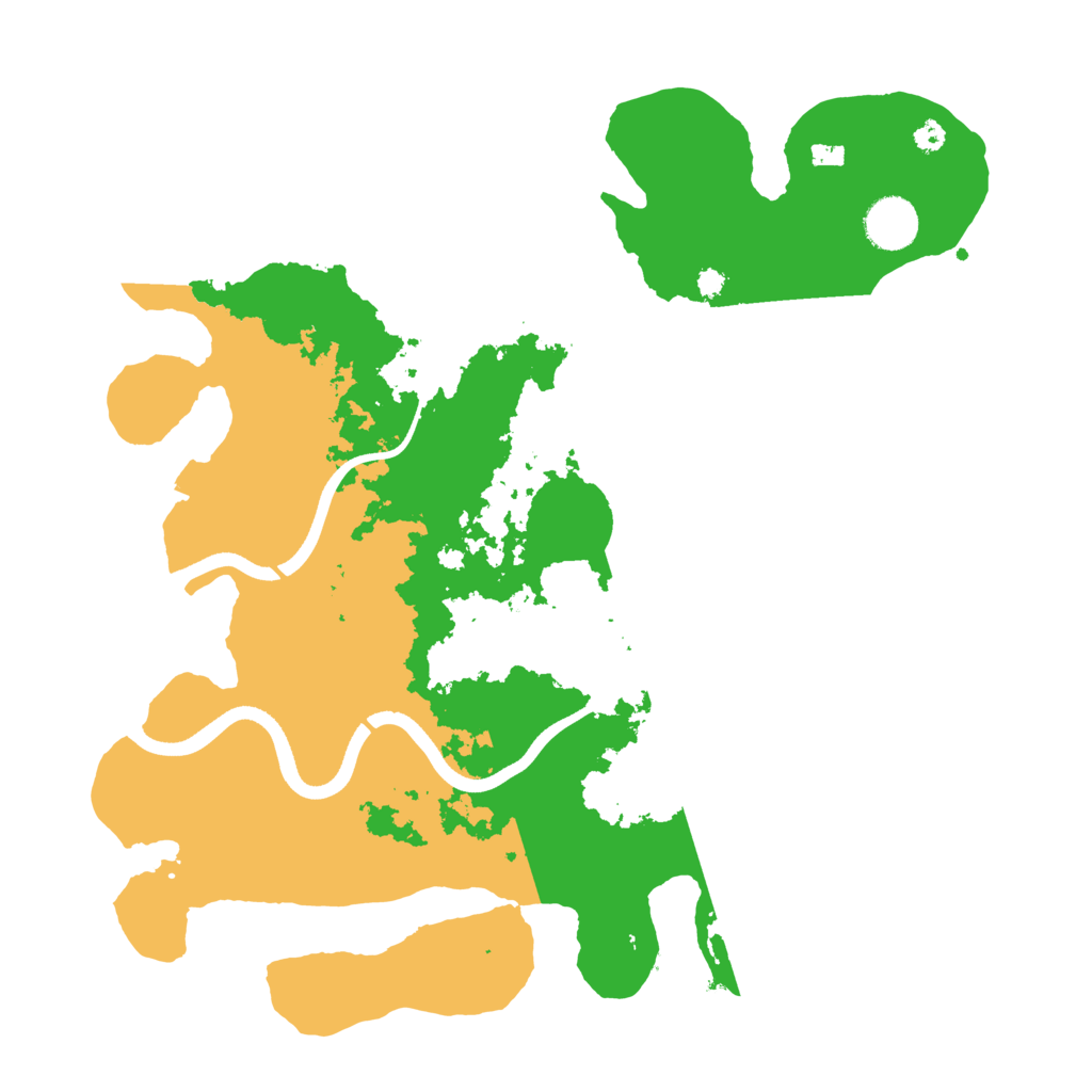 Biome Rust Map: Procedural Map, Size: 3600, Seed: 822745