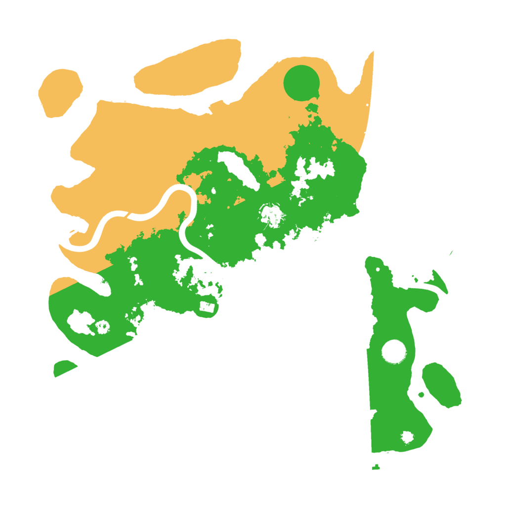 Biome Rust Map: Procedural Map, Size: 3700, Seed: 555700757