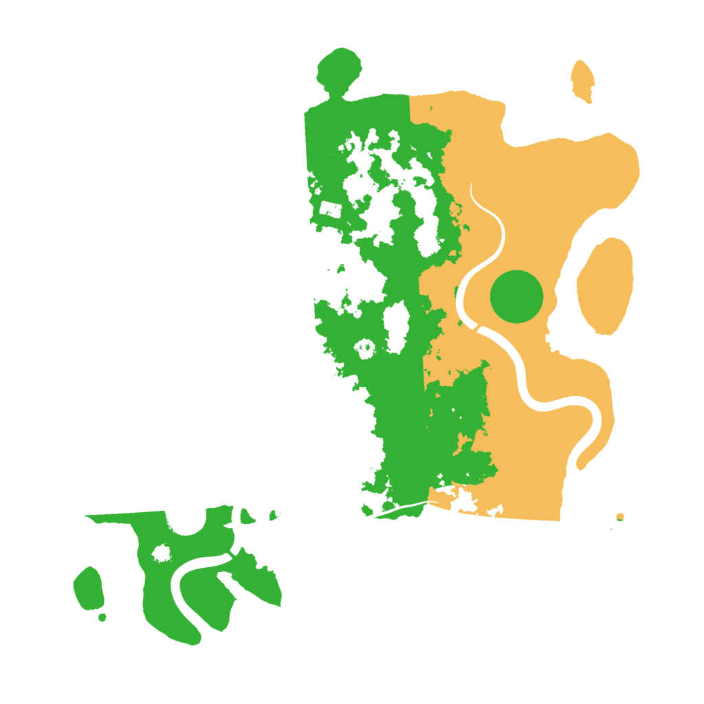 Biome Rust Map: Procedural Map, Size: 3500, Seed: 1018302473