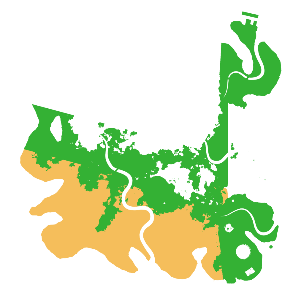 Biome Rust Map: Procedural Map, Size: 3700, Seed: 400566791