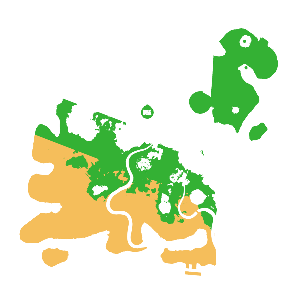 Biome Rust Map: Procedural Map, Size: 3700, Seed: 691805468
