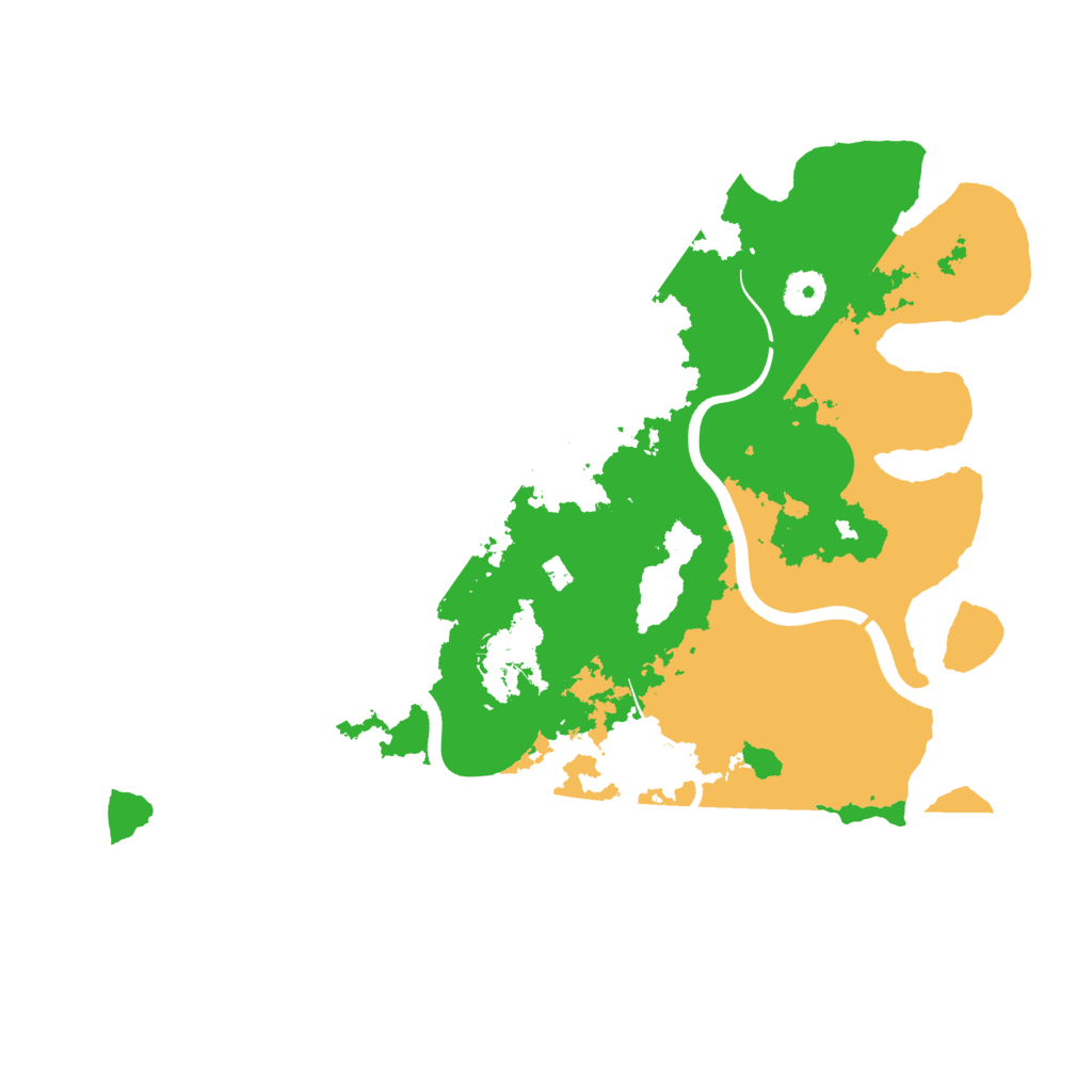Biome Rust Map: Procedural Map, Size: 3700, Seed: 2010282407