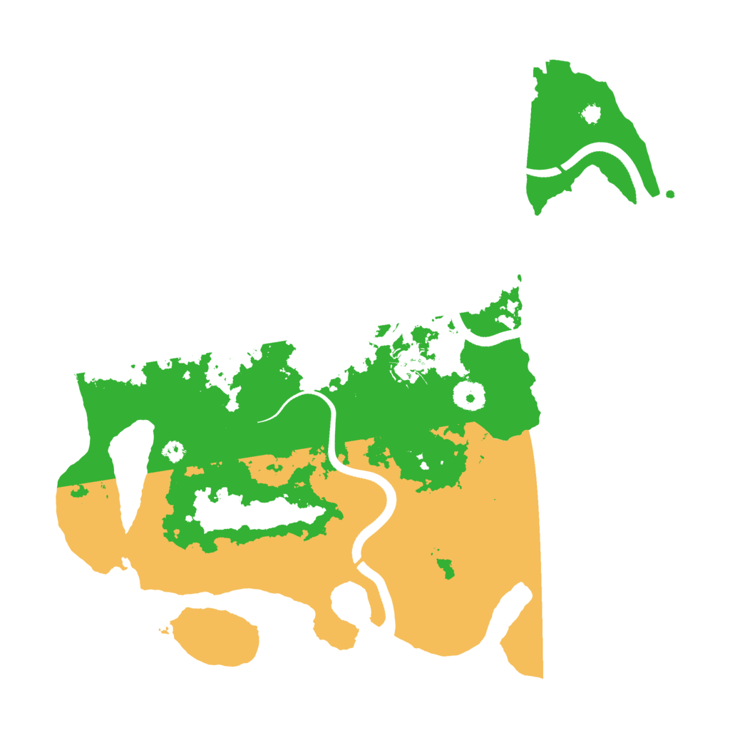 Biome Rust Map: Procedural Map, Size: 3500, Seed: 220364204