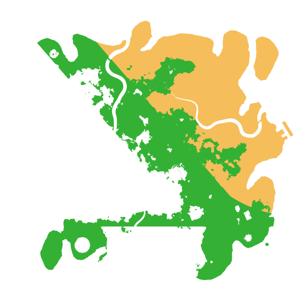 Biome Rust Map: Procedural Map, Size: 3700, Seed: 239549767