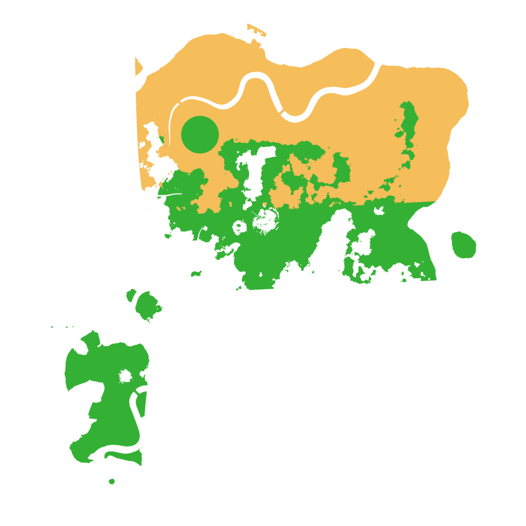 Biome Rust Map: Procedural Map, Size: 3700, Seed: 399158506