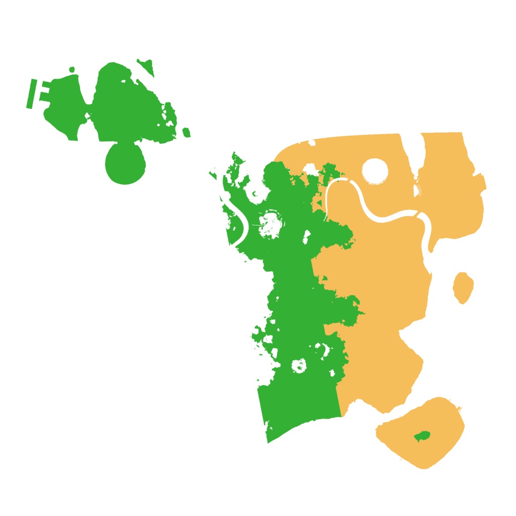 Biome Rust Map: Procedural Map, Size: 3500, Seed: 604911030