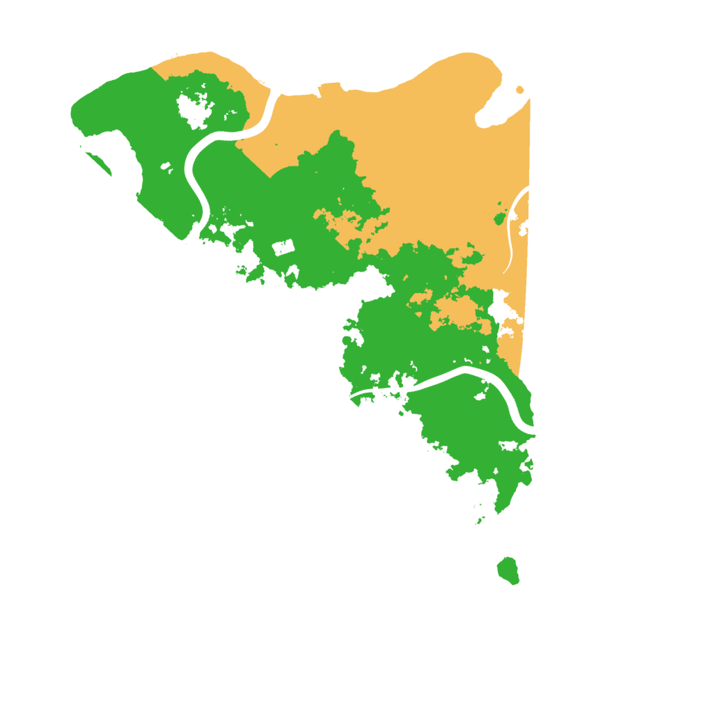 Biome Rust Map: Procedural Map, Size: 3700, Seed: 1033213046
