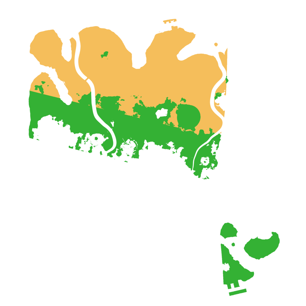 Biome Rust Map: Procedural Map, Size: 3500, Seed: 1289011600