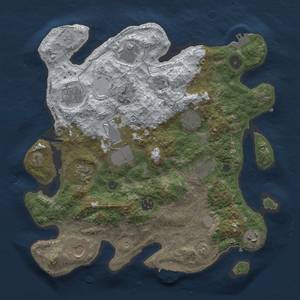 Thumbnail Rust Map: Procedural Map, Size: 3500, Seed: 2021, 19 Monuments