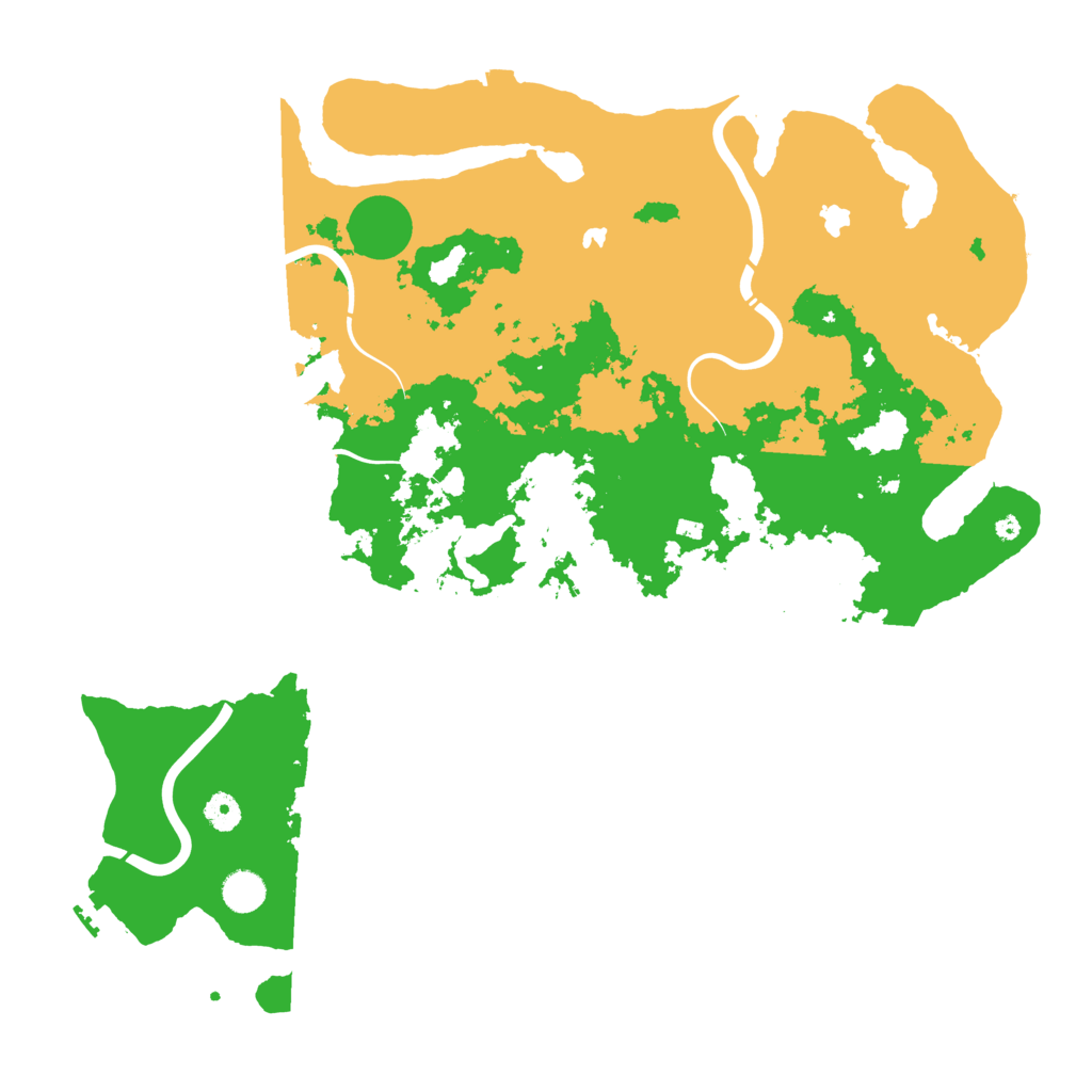 Biome Rust Map: Procedural Map, Size: 4500, Seed: 2001159255
