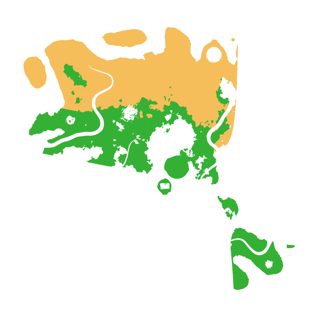 Biome Rust Map: Procedural Map, Size: 3700, Seed: 609633493