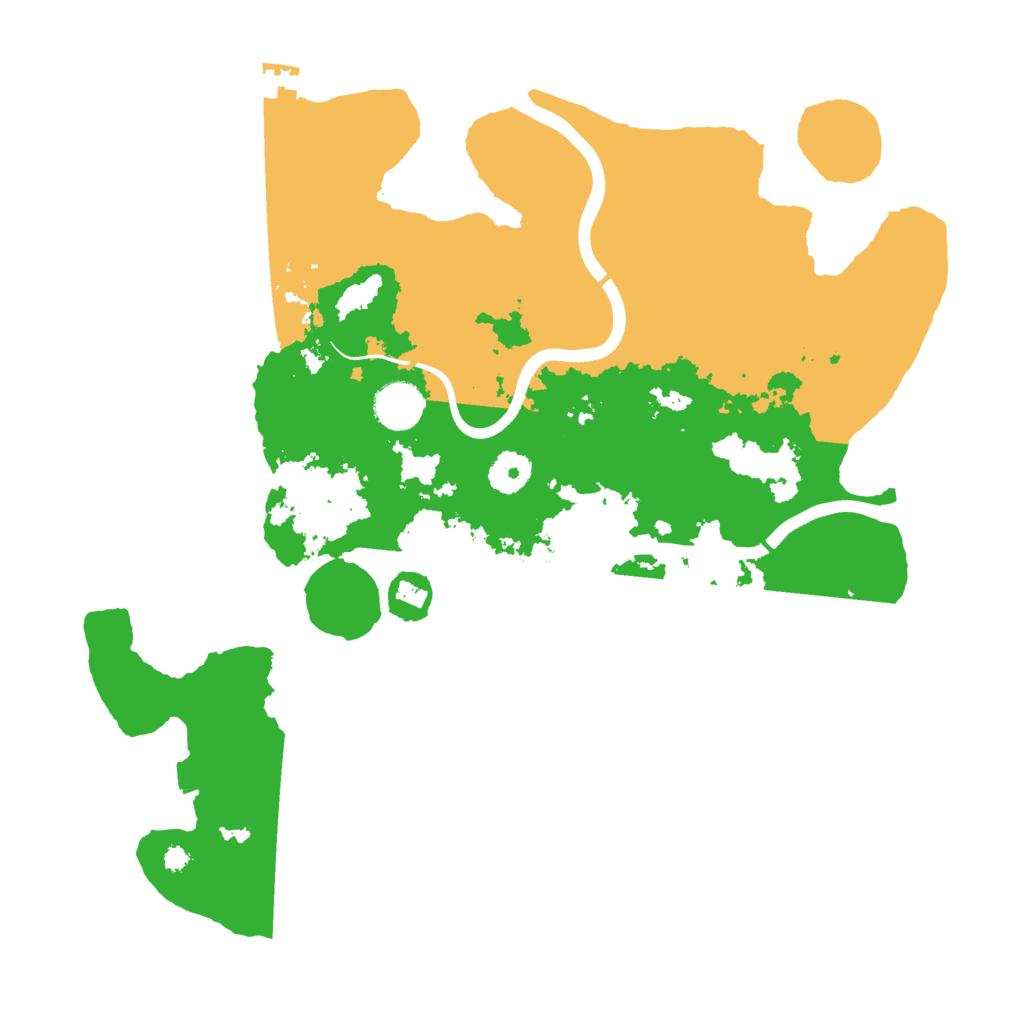 Biome Rust Map: Procedural Map, Size: 3700, Seed: 1521975259