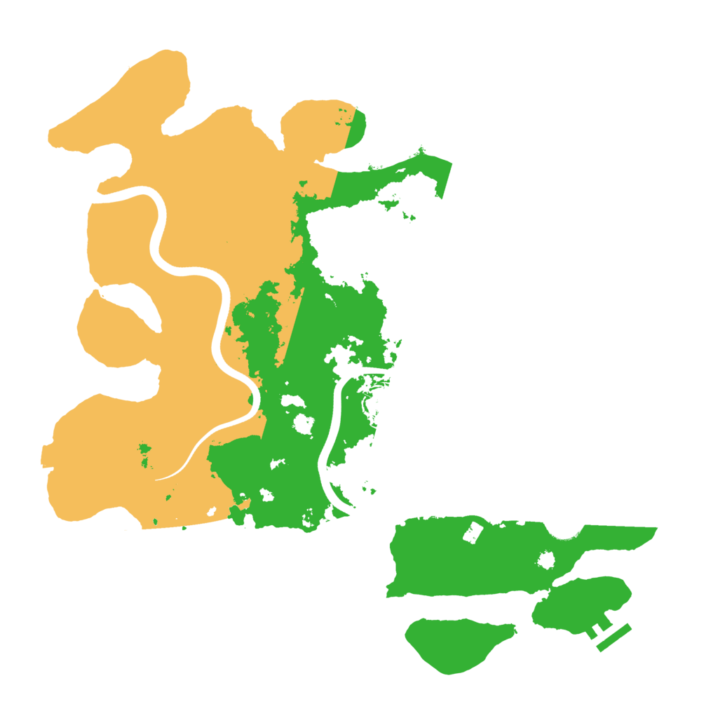 Biome Rust Map: Procedural Map, Size: 3700, Seed: 659967457