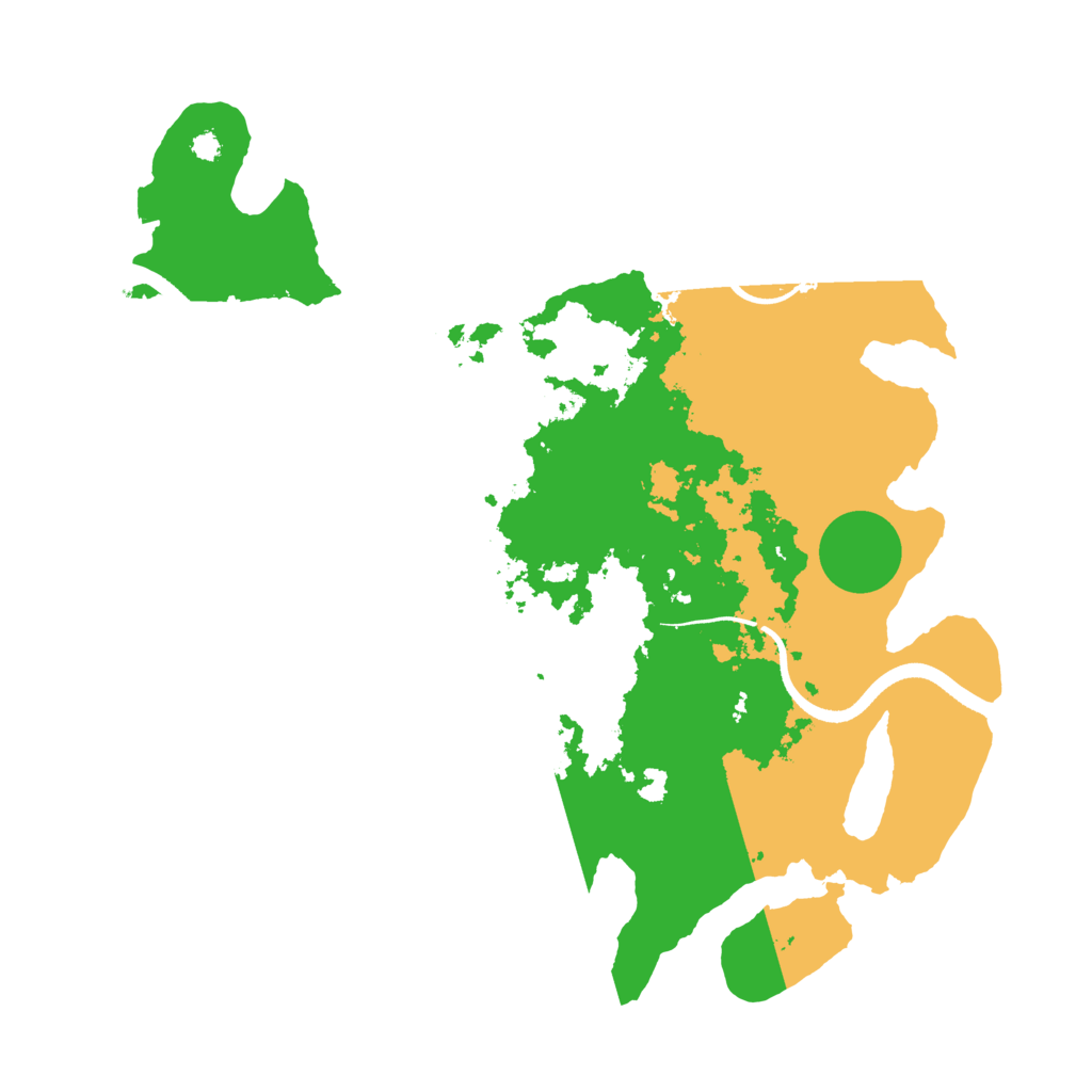 Biome Rust Map: Procedural Map, Size: 3500, Seed: 16946736