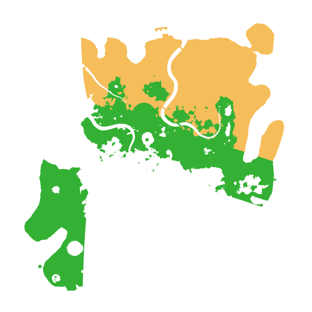 Biome Rust Map: Procedural Map, Size: 3700, Seed: 210447180