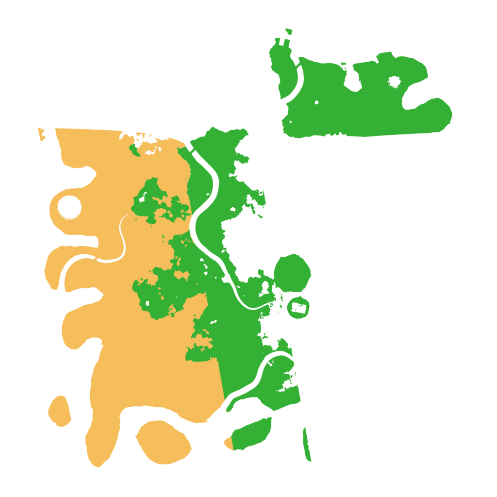 Biome Rust Map: Procedural Map, Size: 3700, Seed: 998153