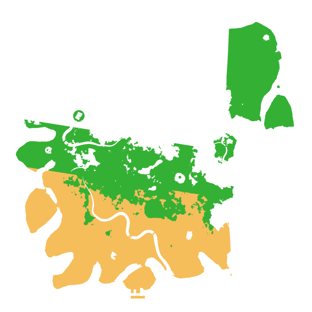 Biome Rust Map: Procedural Map, Size: 4500, Seed: 862966600