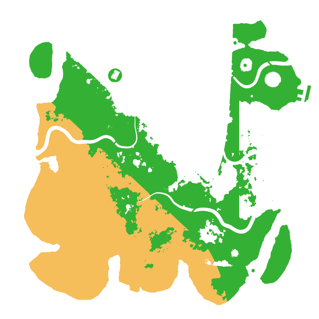 Biome Rust Map: Procedural Map, Size: 3750, Seed: 181143