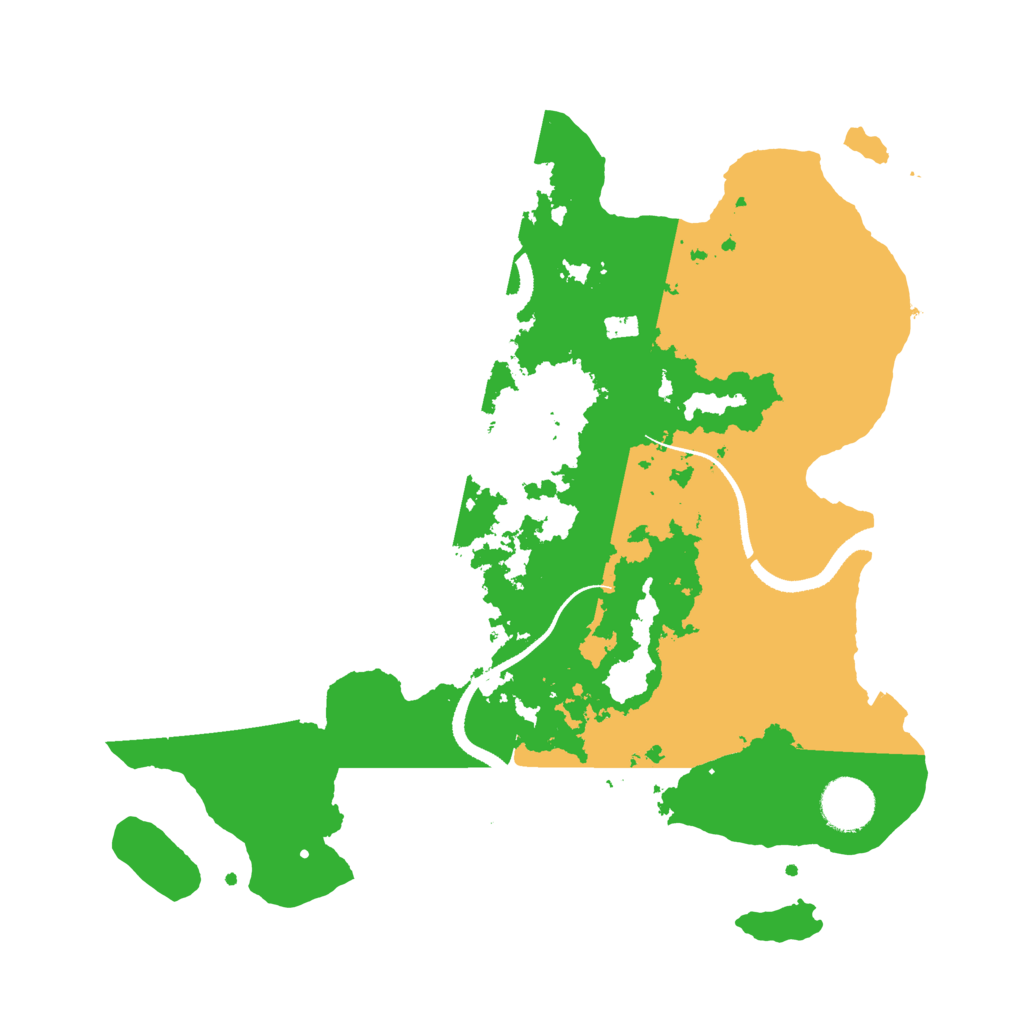 Biome Rust Map: Procedural Map, Size: 3350, Seed: 279454779