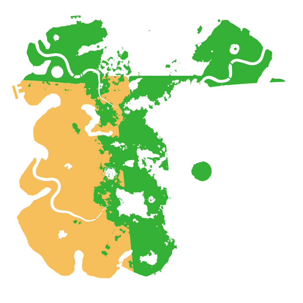 Biome Rust Map: Procedural Map, Size: 4500, Seed: 710890396
