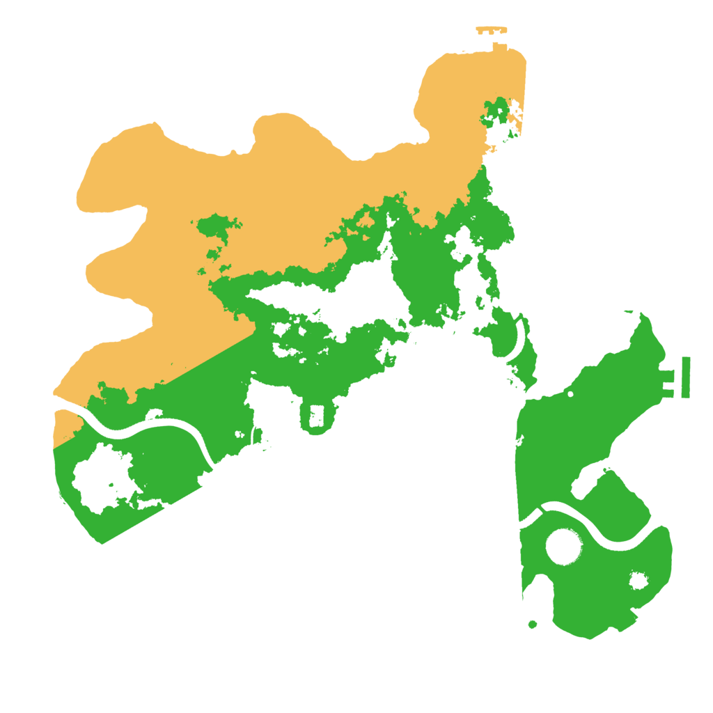 Biome Rust Map: Procedural Map, Size: 3500, Seed: 1401722