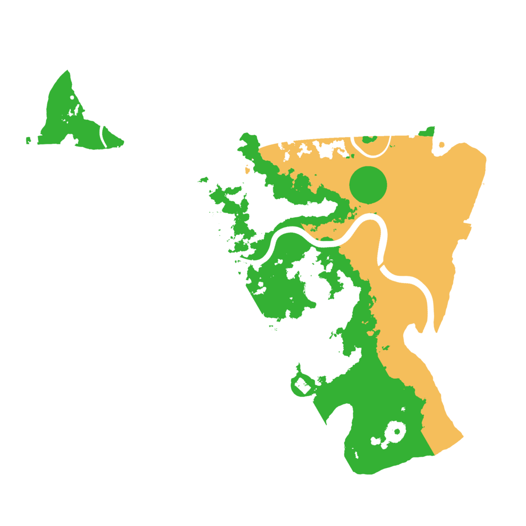 Biome Rust Map: Procedural Map, Size: 3700, Seed: 130398498