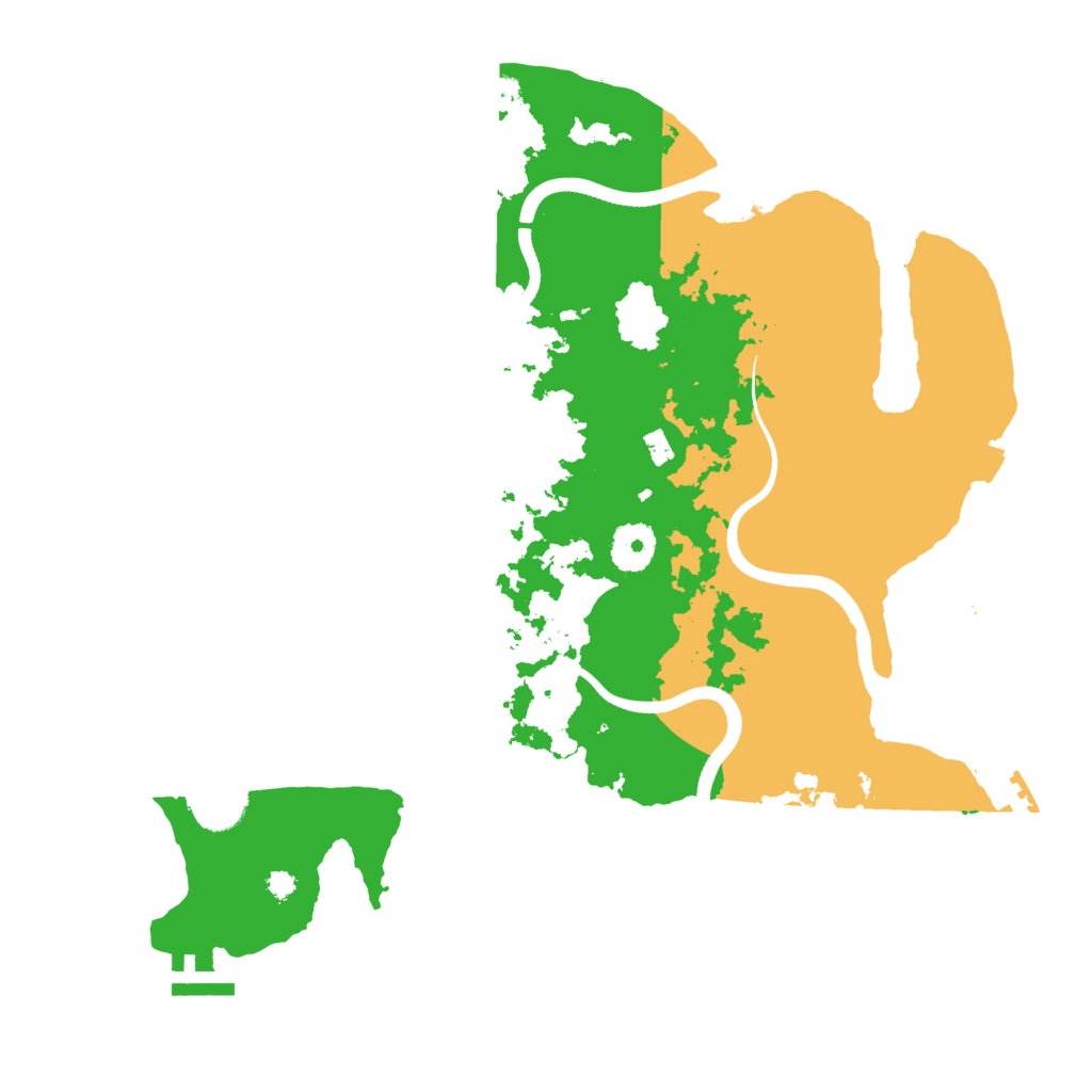 Biome Rust Map: Procedural Map, Size: 3500, Seed: 660202210