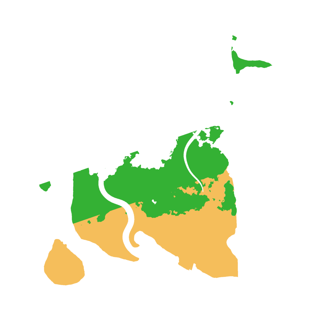 Biome Rust Map: Procedural Map, Size: 2500, Seed: 956191590