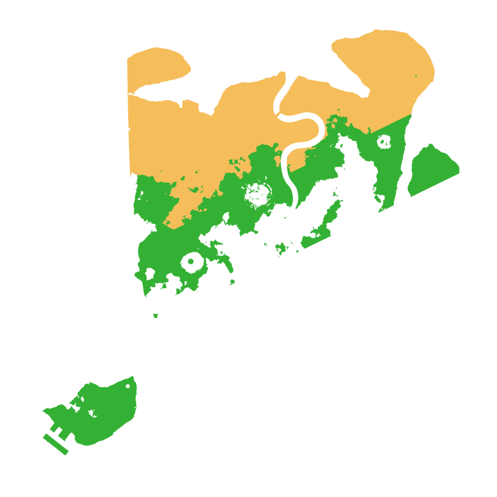 Biome Rust Map: Procedural Map, Size: 3500, Seed: 129798076