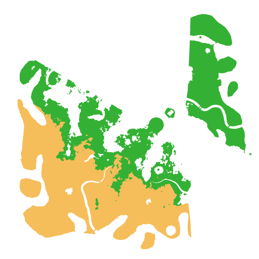 Biome Rust Map: Procedural Map, Size: 4600, Seed: 1593544966