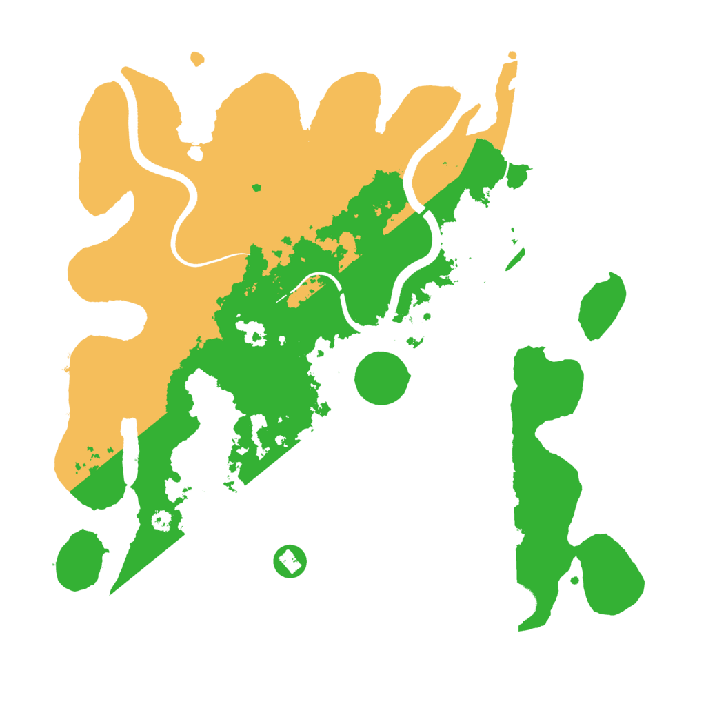 Biome Rust Map: Procedural Map, Size: 3500, Seed: 897997051