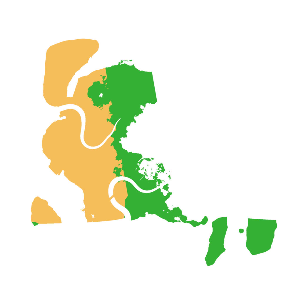 Biome Rust Map: Procedural Map, Size: 2500, Seed: 1268939393