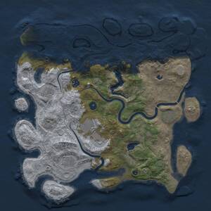 Thumbnail Rust Map: Procedural Map, Size: 4000, Seed: 990349, 12 Monuments